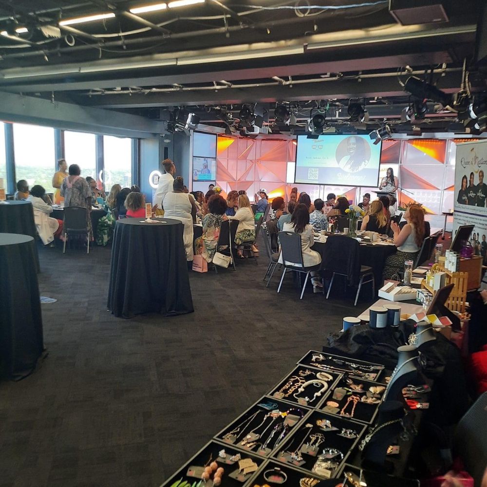 photo of women networking at event