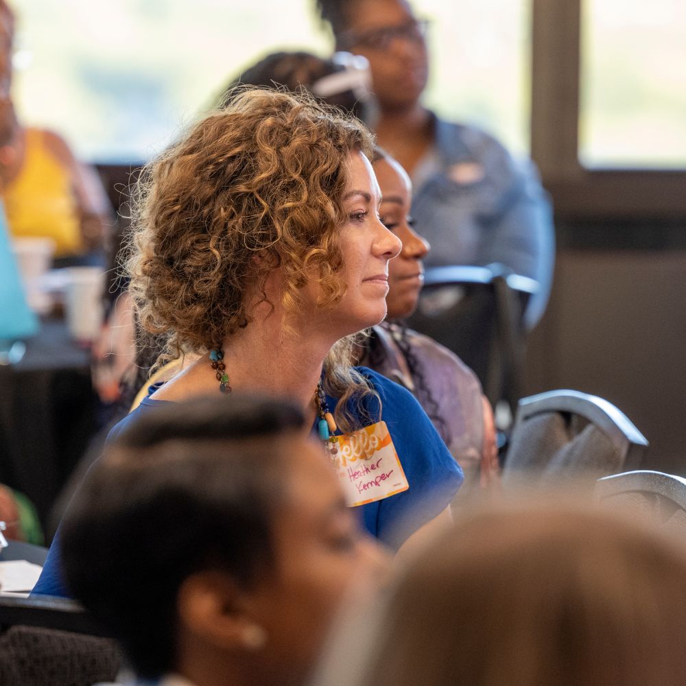 women in crowd at event image